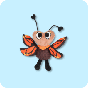 VIVID MONARCH FLUTTER PLUSH