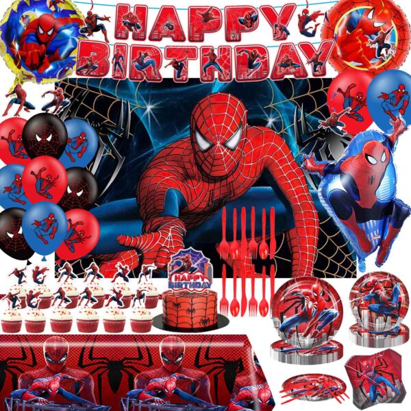 spiderman birthday decorations