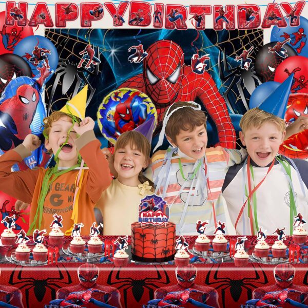 spiderman birthday decorations